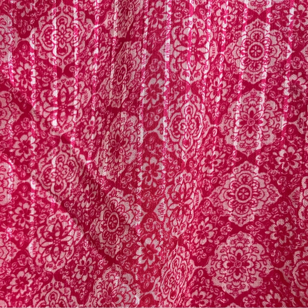 NWT Skies Are Blue Patterned Ruffle Mini in Hyper Pink Size 1X - Picture 5 of 8